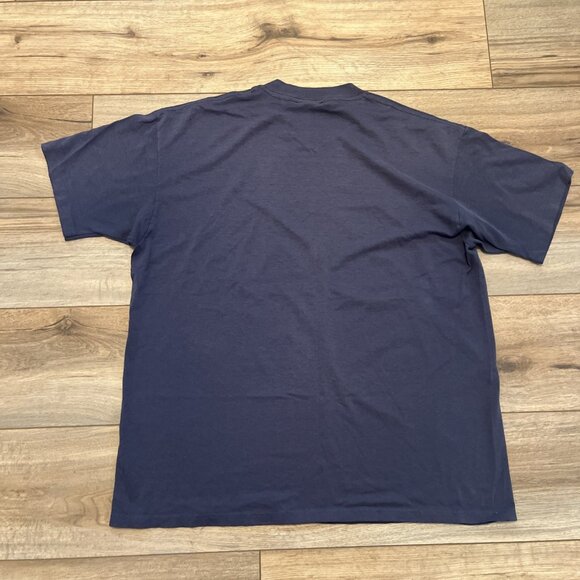 VTG Notre Dame Fighting Irish T Shirt Adult SZ MEDIUM Navy Blue ND Single Stitch - Picture 10 of 10